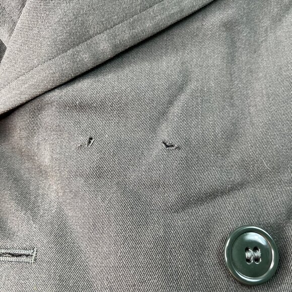 VTG US Army Overcoat Long Trench 36L Vietnam 1971 w/Liner Wool 8405-782-2896 - Picture 5 of 16